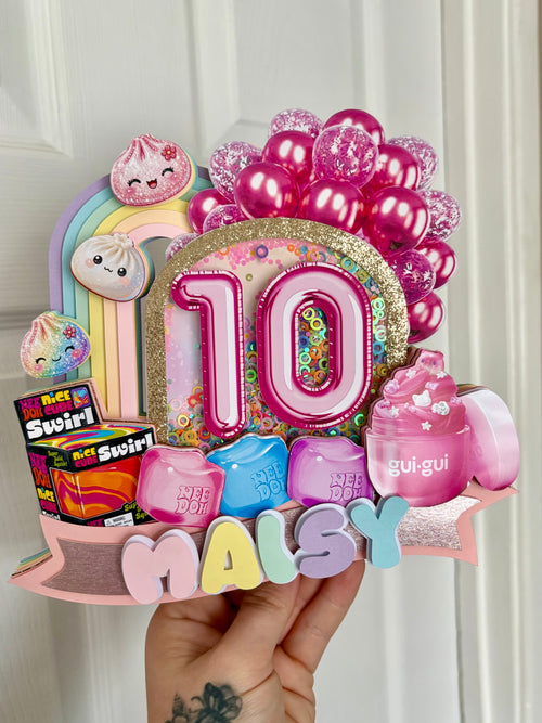 Nee Doh, Squishy Dumpling & Gui Gui Shaker Cake Topper