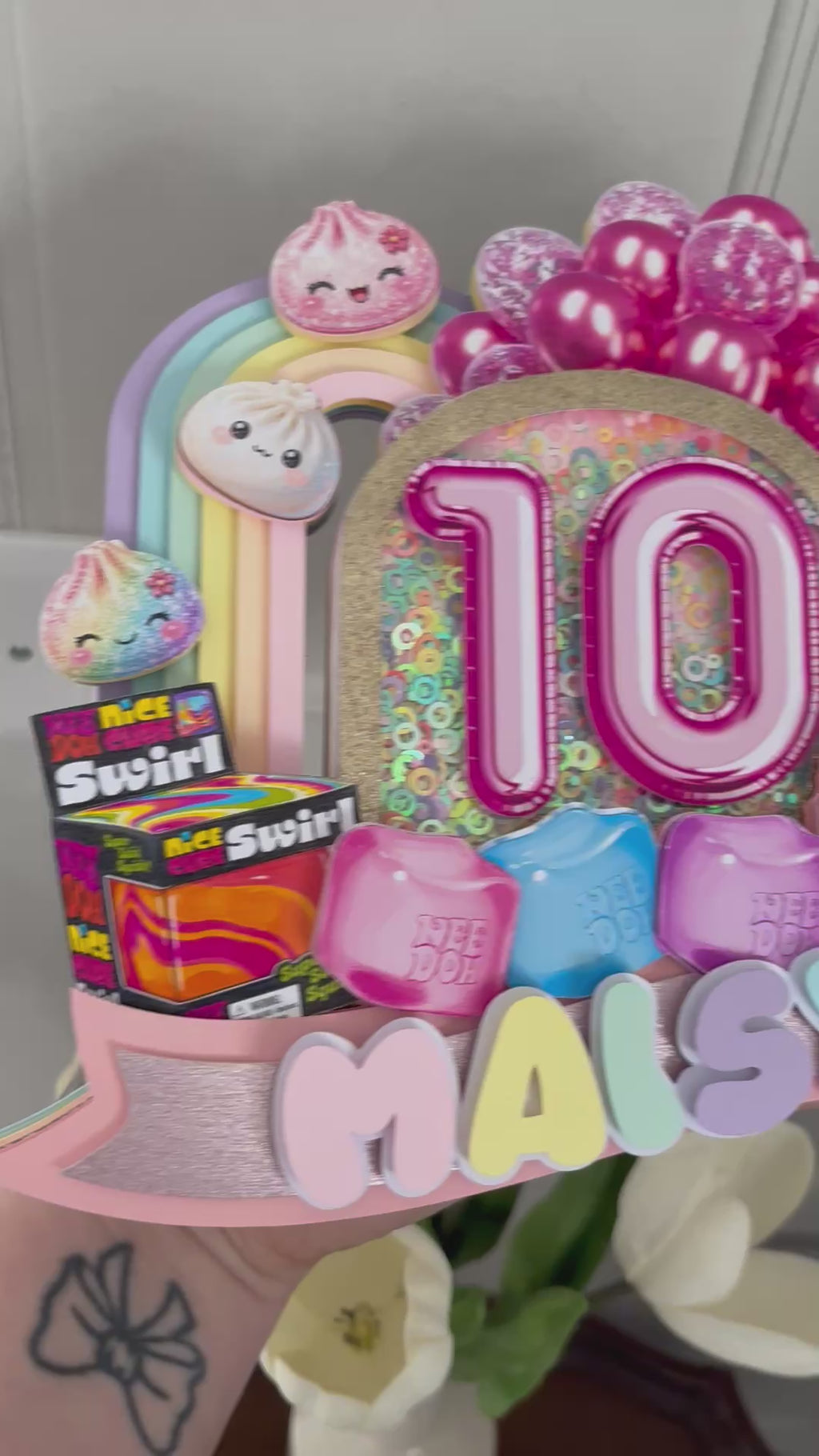 Nee Doh, Squishy Dumpling & Gui Gui Shaker Cake Topper