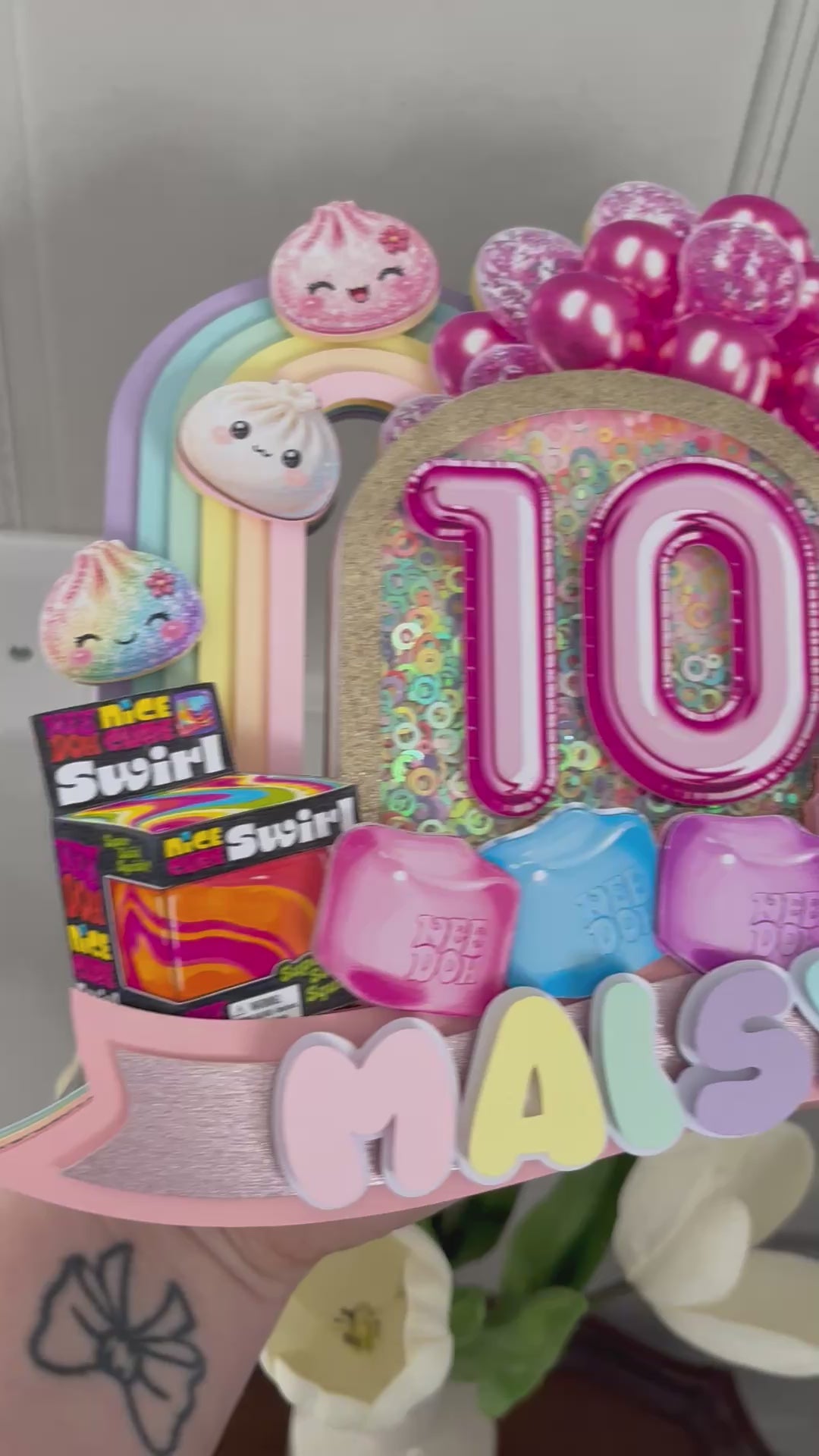 Nee Doh, Squishy Dumpling & Gui Gui Shaker Cake Topper