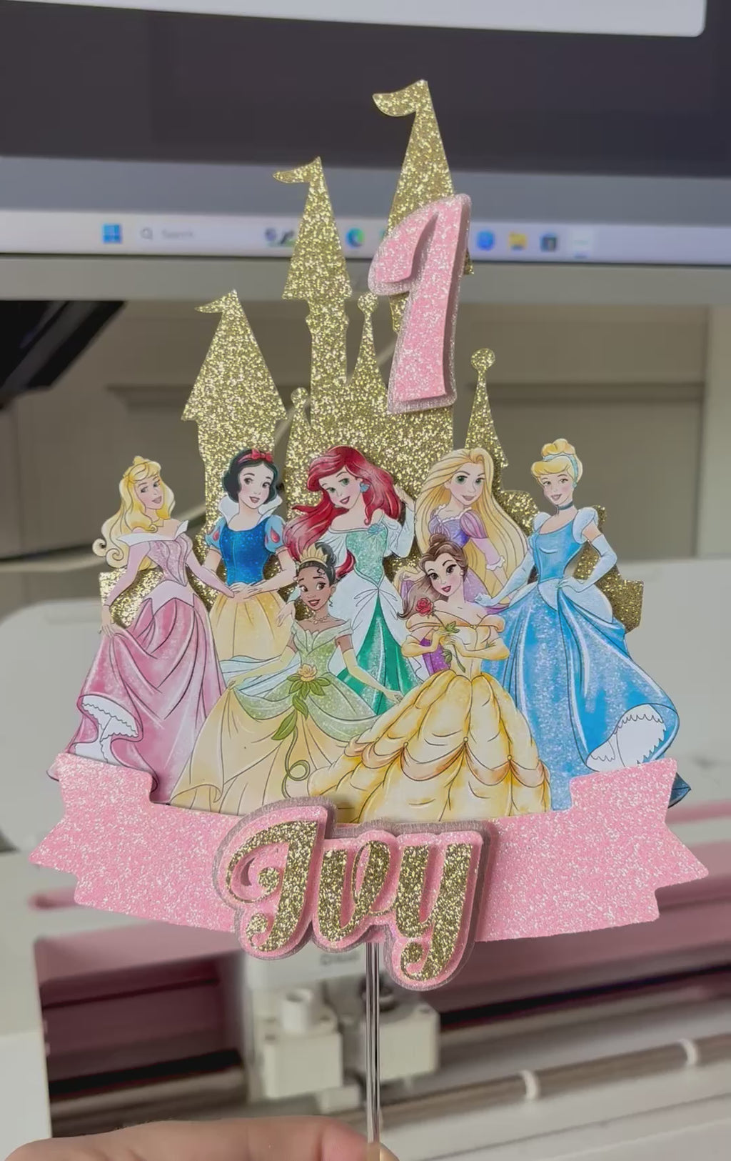 Sparkle Princess Cake Topper